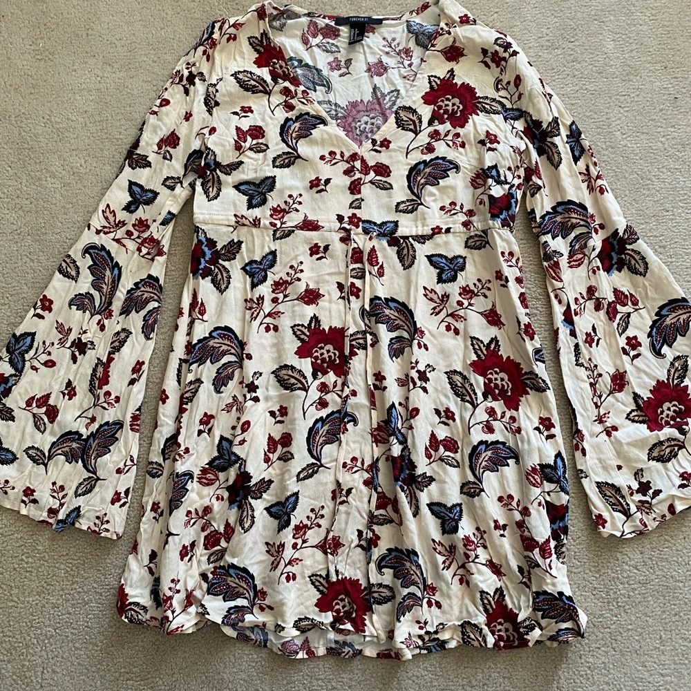 Fit and flare floral dress